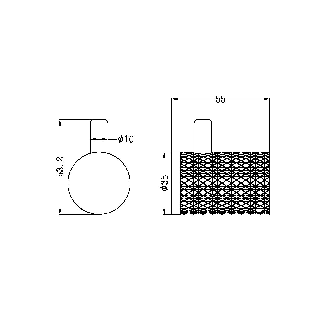 OPAL ROBE HOOK GRAPHITE (NR2582GR)