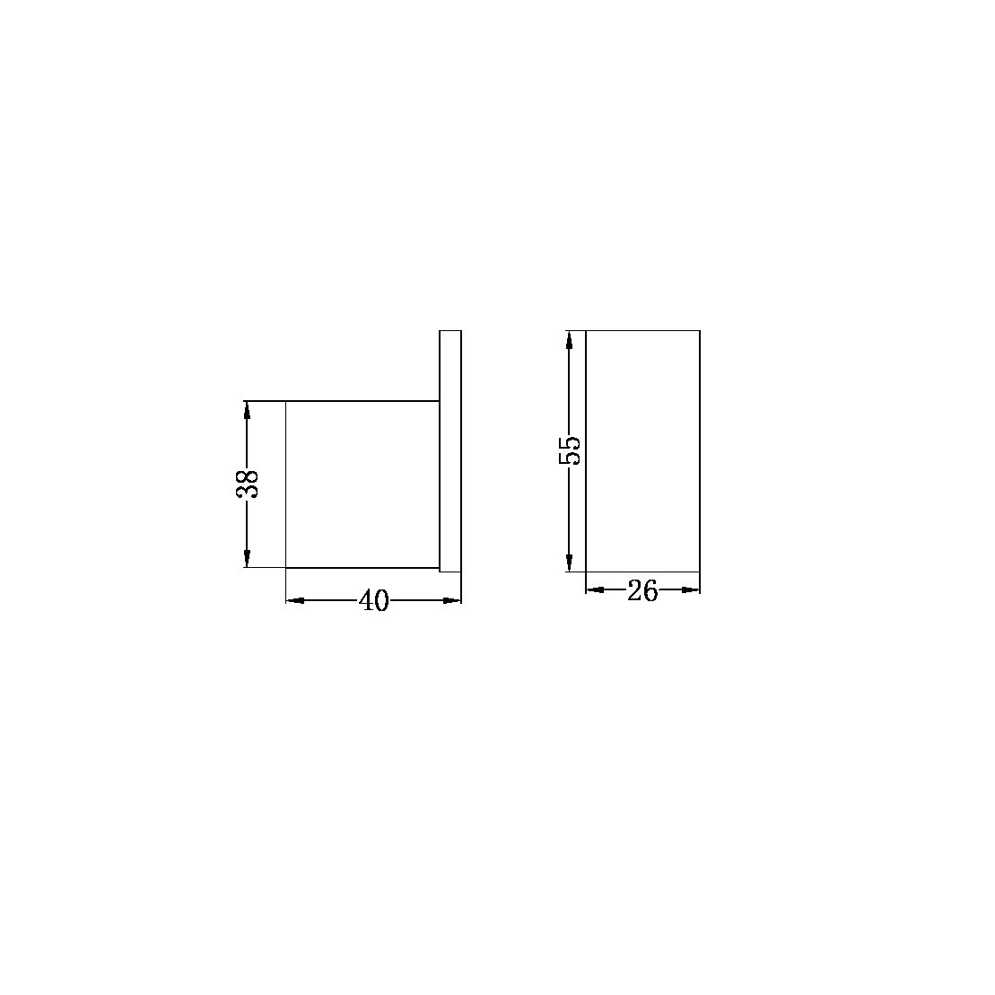 CELIA ROBE HOOK CHROME (NR4682CH)