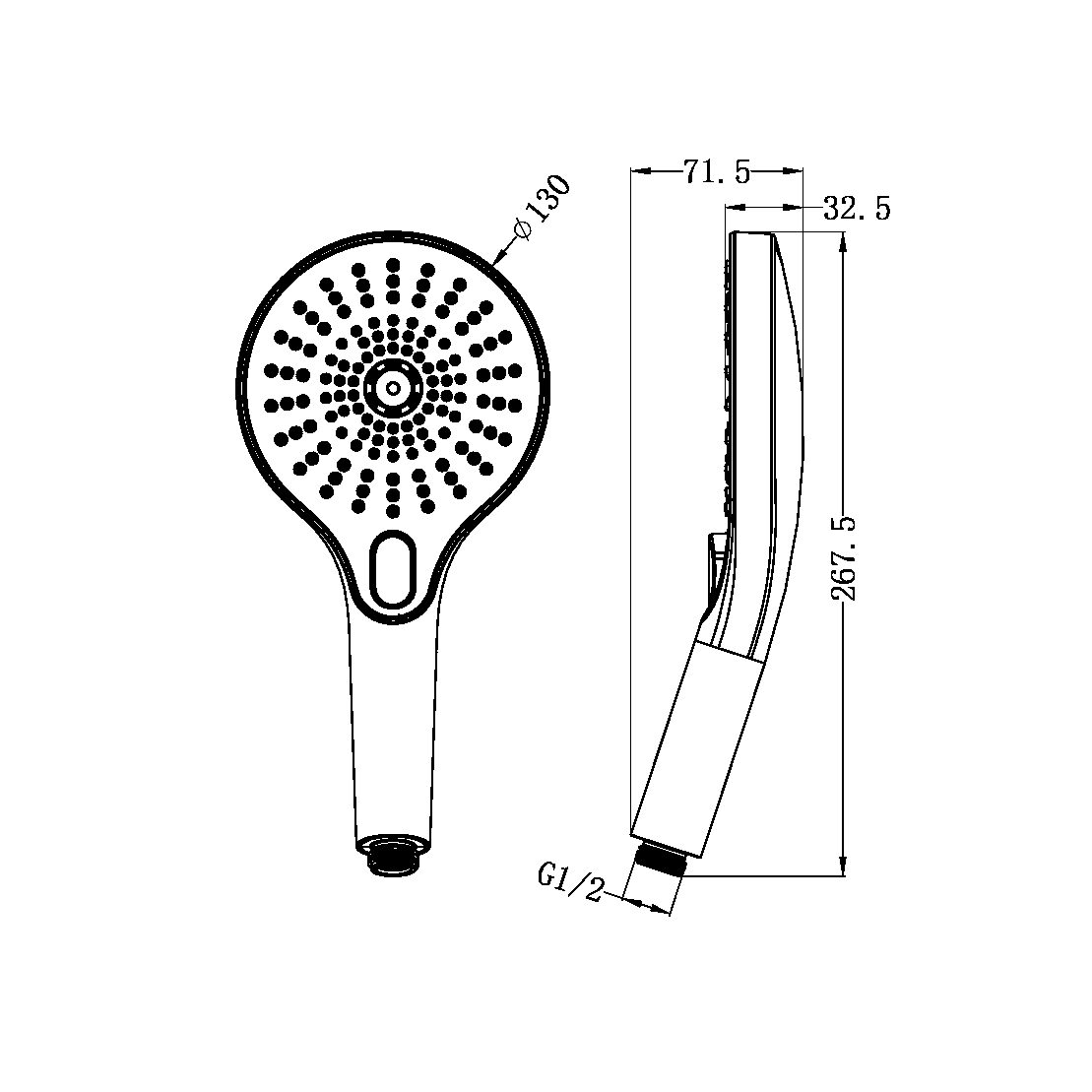 OPAL HAND SHOWER GRAPHITE (NR508077GR)