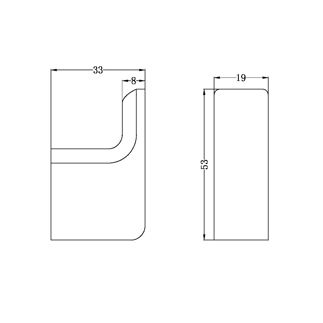 PEARL ROBE HOOK CHROME (NR8082CH)