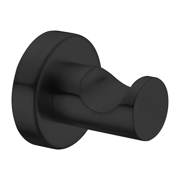 Robe Hooks Matte Black Mecca Range - YSW Tapware