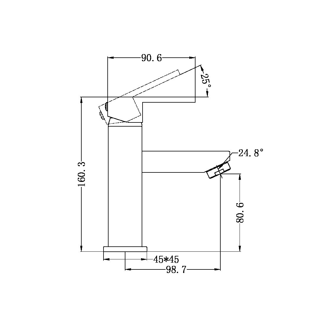 VIBE BASIN MIXER CHROME (NR200701CH)