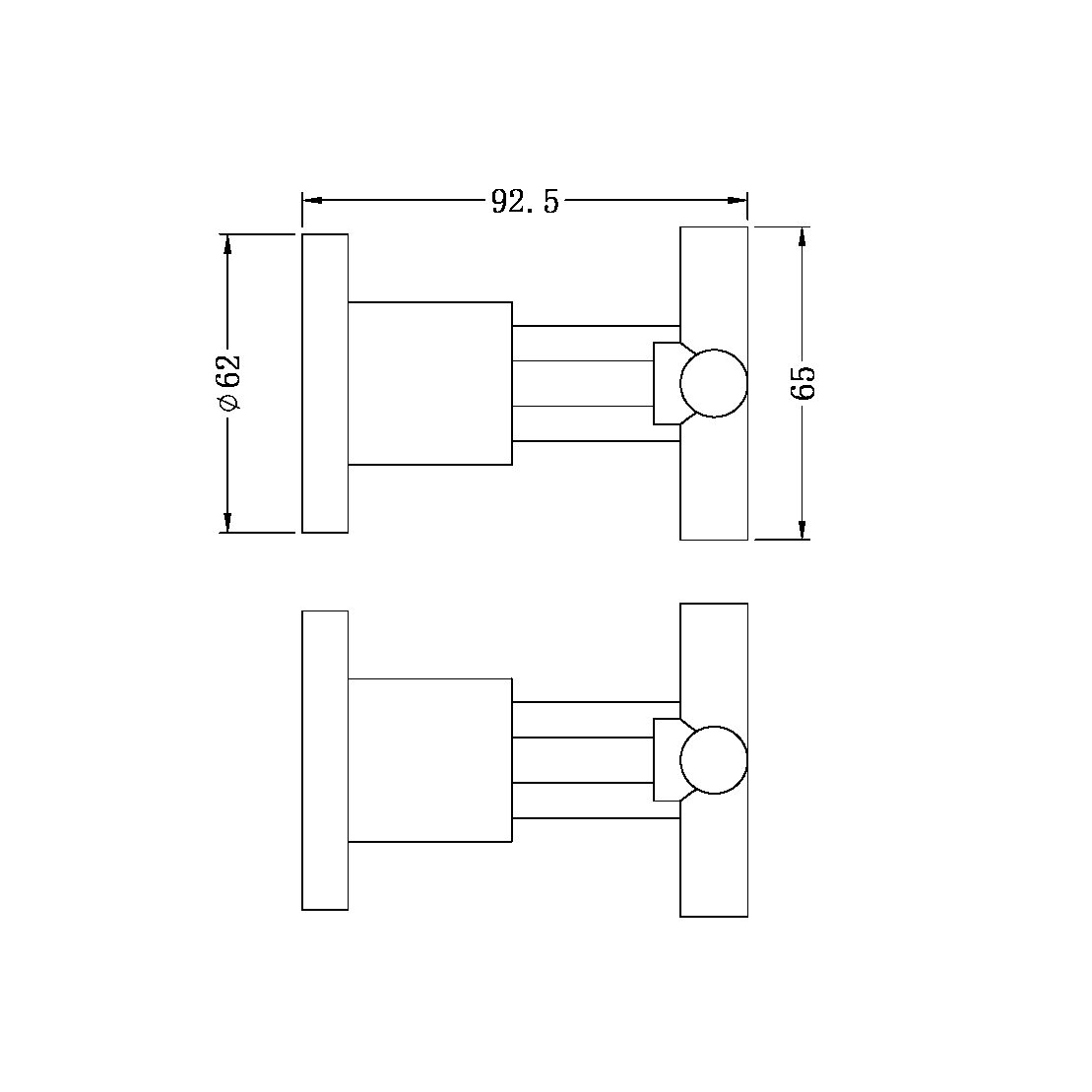 X PLUS WALL TOPS ASSEMBLY MATTE BLACK (NR201609MB)
