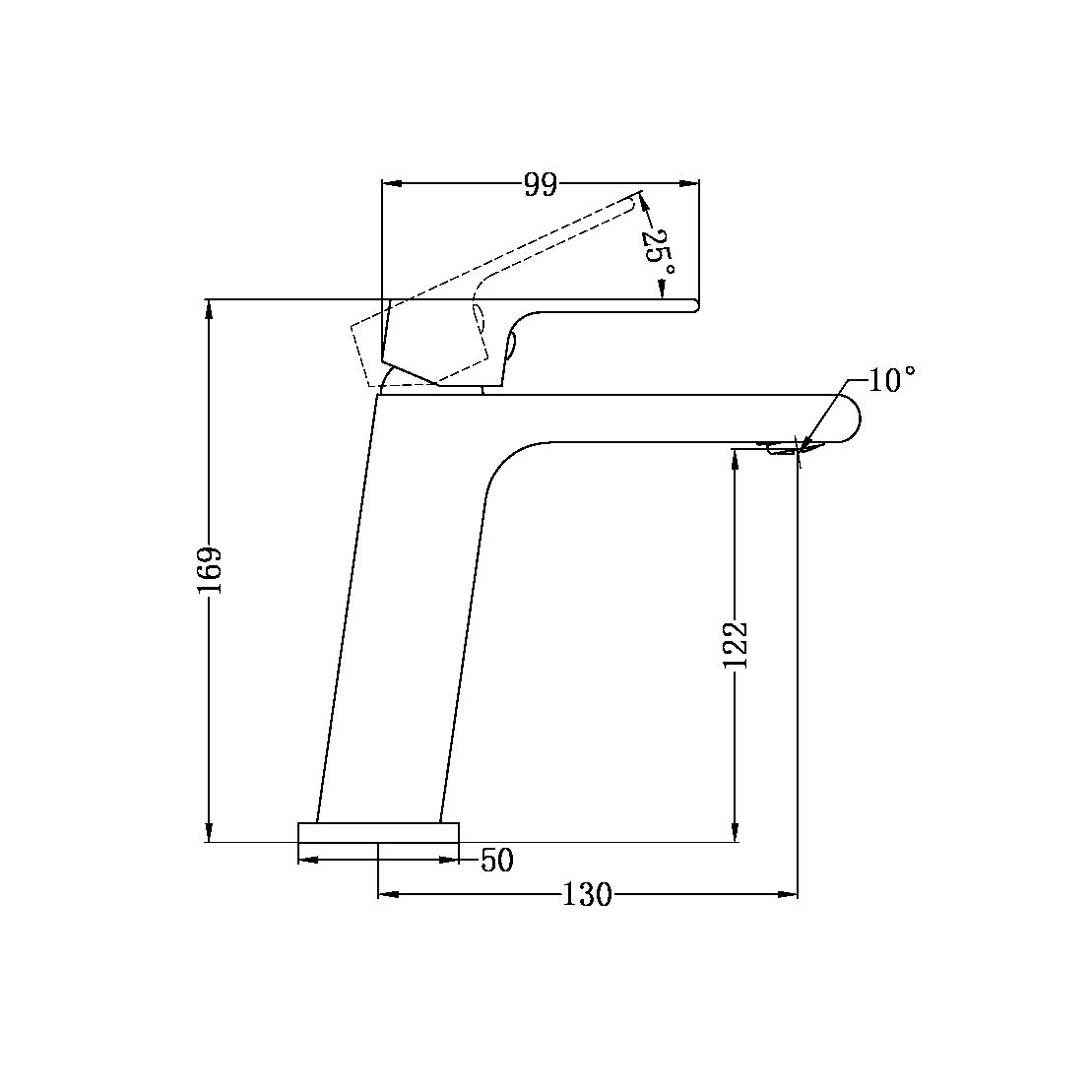 BIANCA BASIN MIXER BATHROOM FAUCETS ONE HANDLE SINGLE HOLE SINK FAUCET BRUSHED NICKEL (NR321501BN)