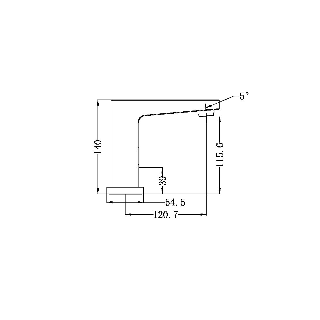 BIANCA SENSOR TAP CHROME (NR403CH)