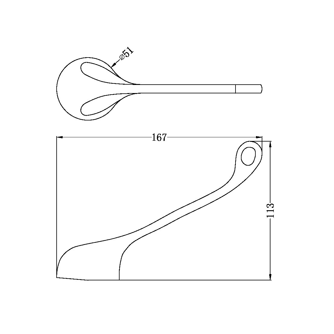 CLASSIC CARE HANDLE ONLY CHROME (NR503022CH)