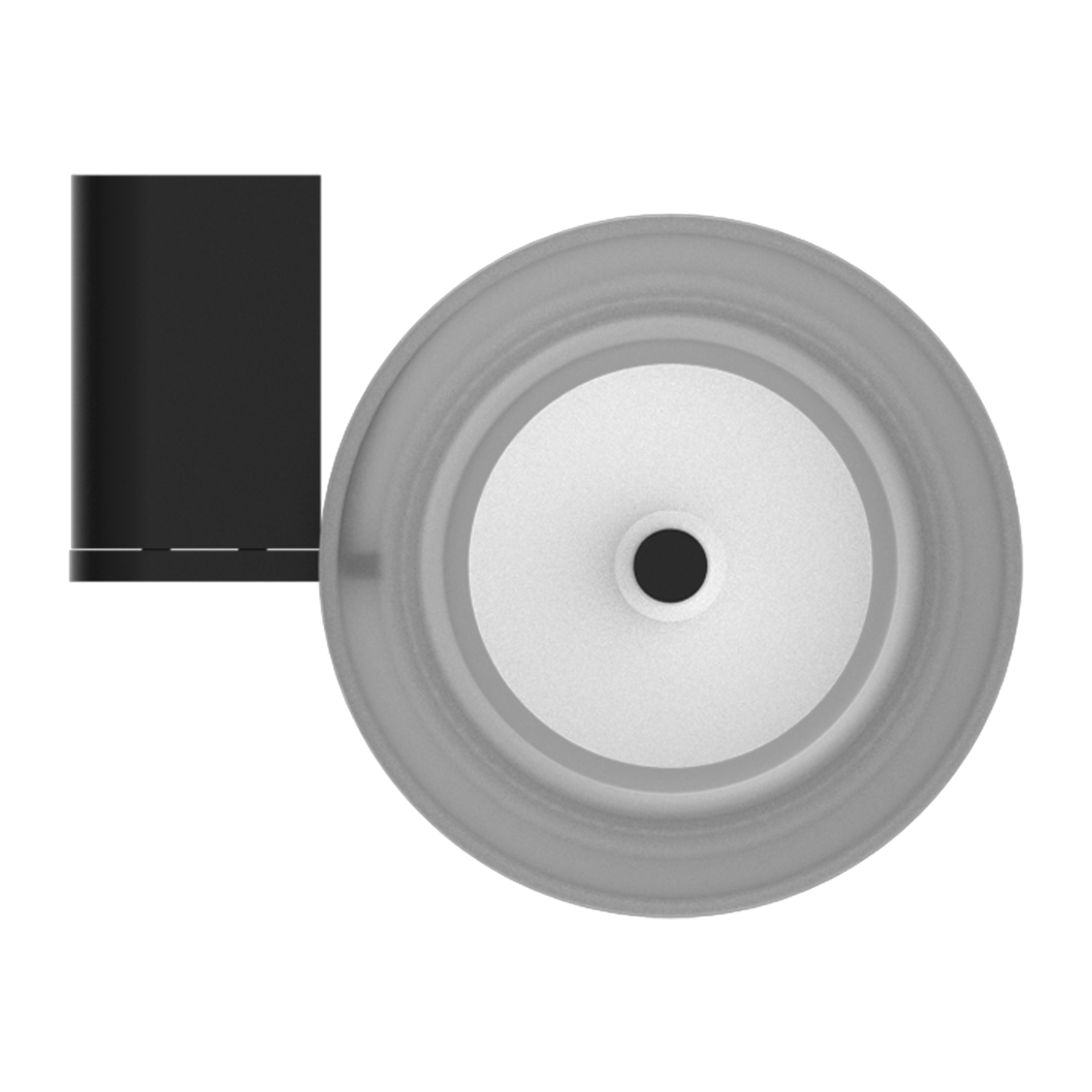 Toilet Brush Holders Matte Black Bianca Range YSW Tapware