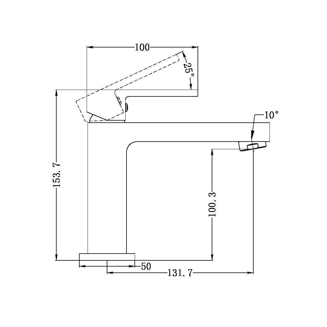 ECCO BASIN MIXER GUN METAL (NR301301GM)