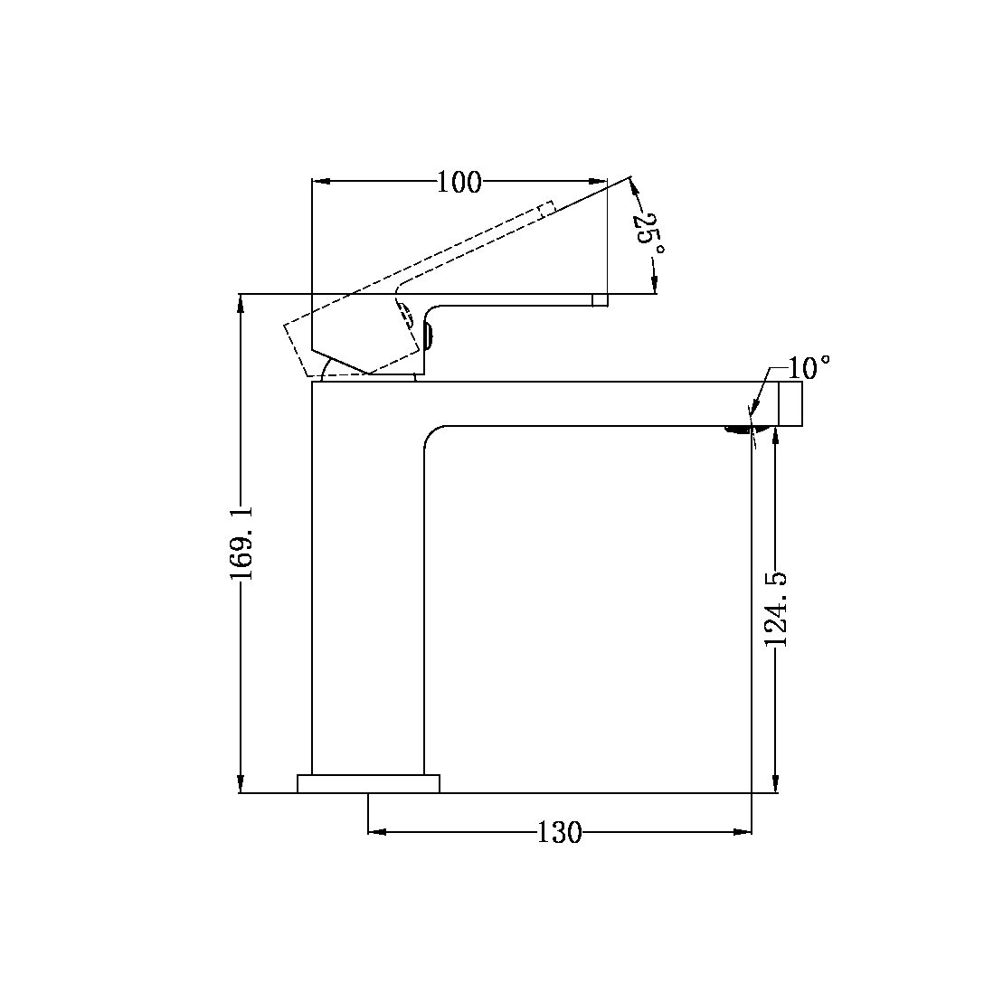 CELIA STRAIGHT BASIN MIXER CHROME (NR301502CH)