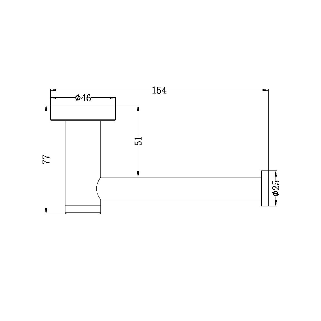 CLASSIC TOILET ROLL HOLDER CHROME (NR2086CH)