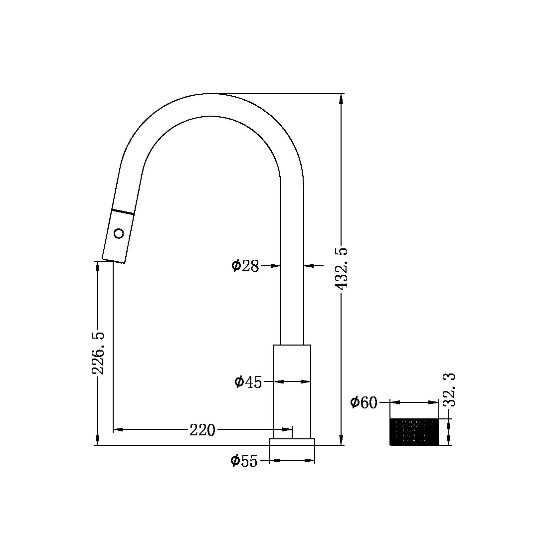 OPAL PROGRESSIVE PULL OUT KITCHEN SET BRUSHED NICKEL (NR252008BN)