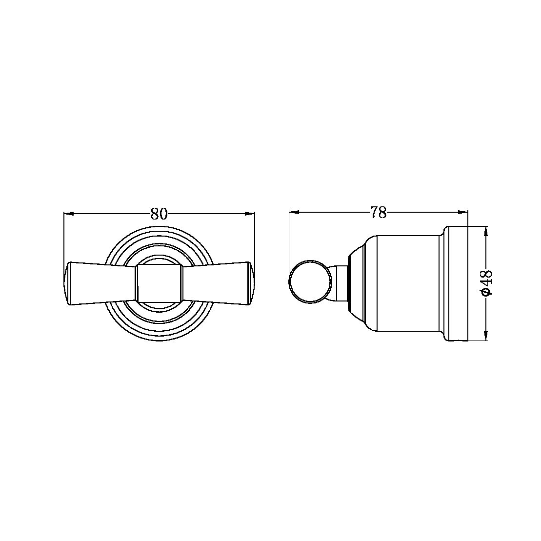 York Robe Hook Brushed Nickel (NR6982BN)