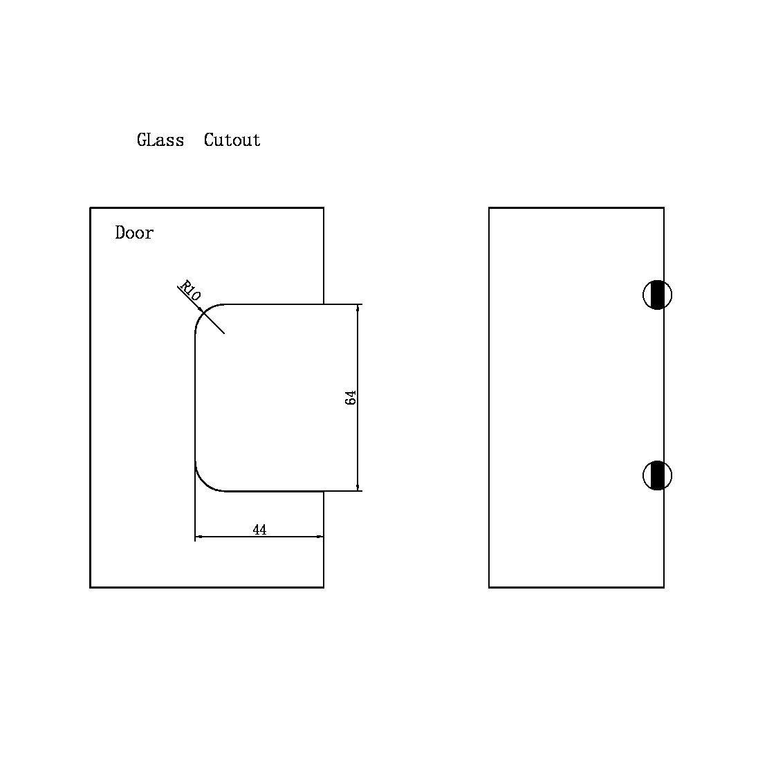 90 DEGREE GLASS TO WALL SHOWER HINGE 10MM GLASS GUN METAL (NRSH101GM)
