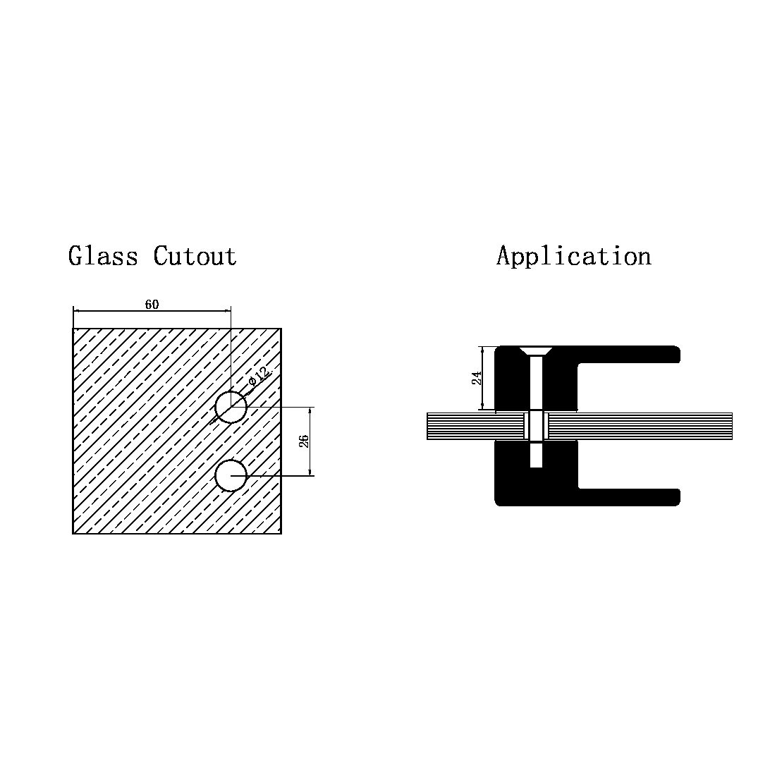 SQUARE SHOWER KNOB HANDLE GUN METAL (NRSH302GM)