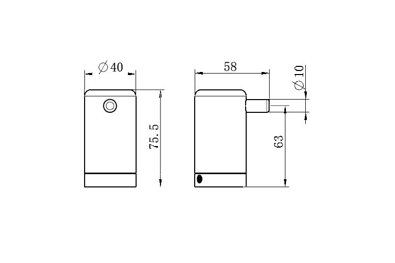 MECCA CARE 25MM WALL HOOK GUN METAL (NRCR2582GM)