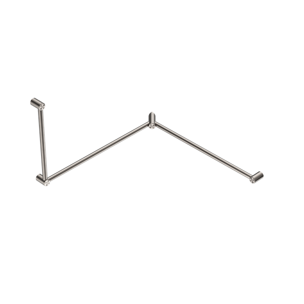 Grab Rail Brushed Nickel Mecca Care Range YSW Tapware Australia