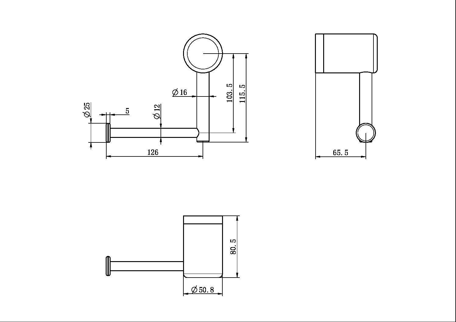 MECCA CARE HEAVY DUTY TOILET ROLL HOLDER GUN METAL (NRCR3286GM)