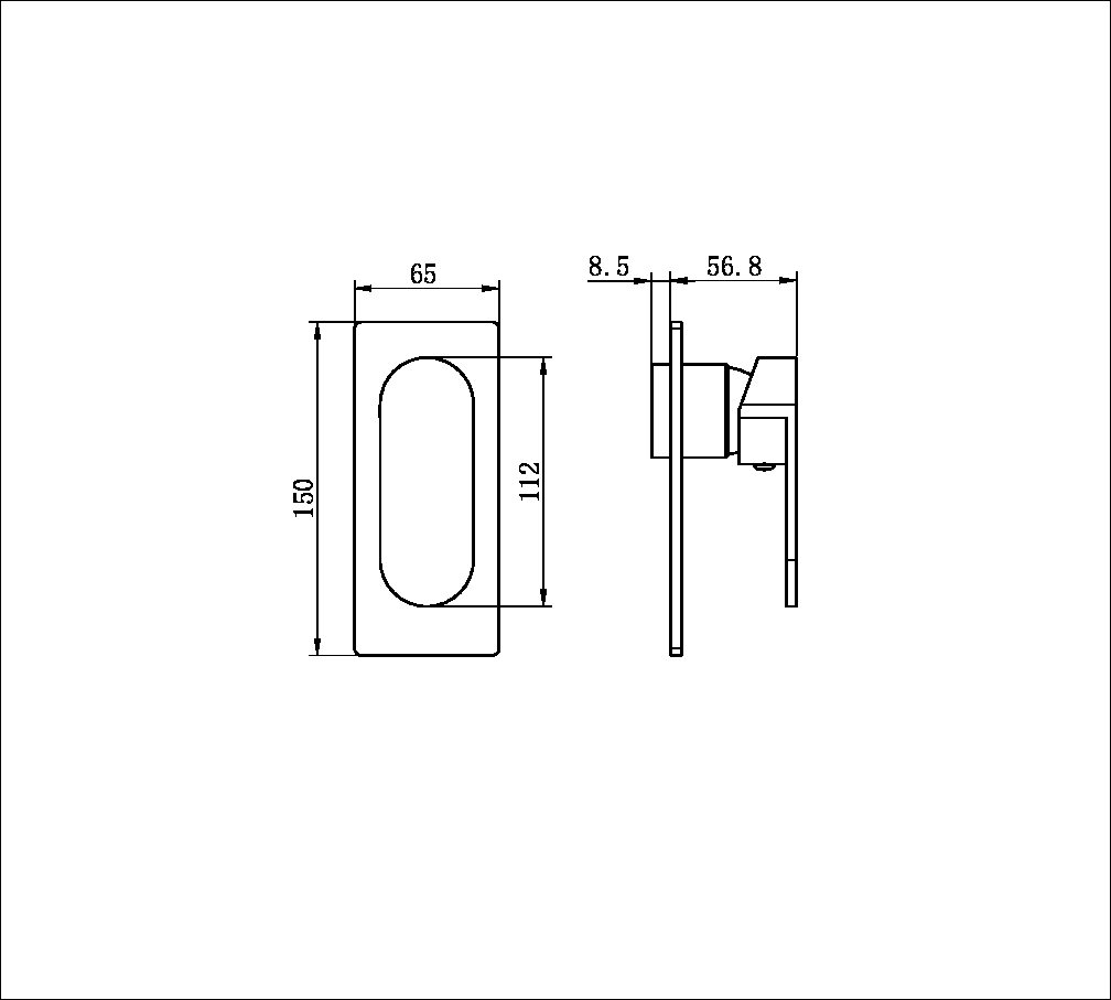 ECCO SHOWER MIXER TRIM KITS ONLY BRUSHED GOLD (NR301311tBG)